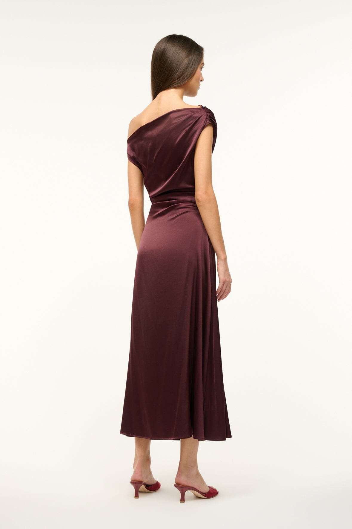 STAUD PHARE DRESS MERLOT - 5