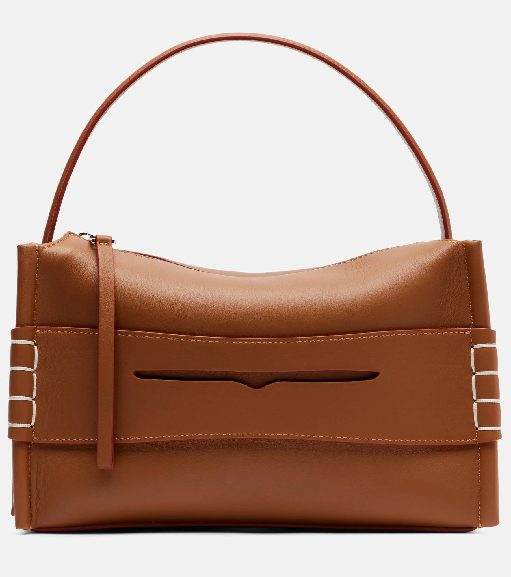 Loafer leather top-handle bag - 1