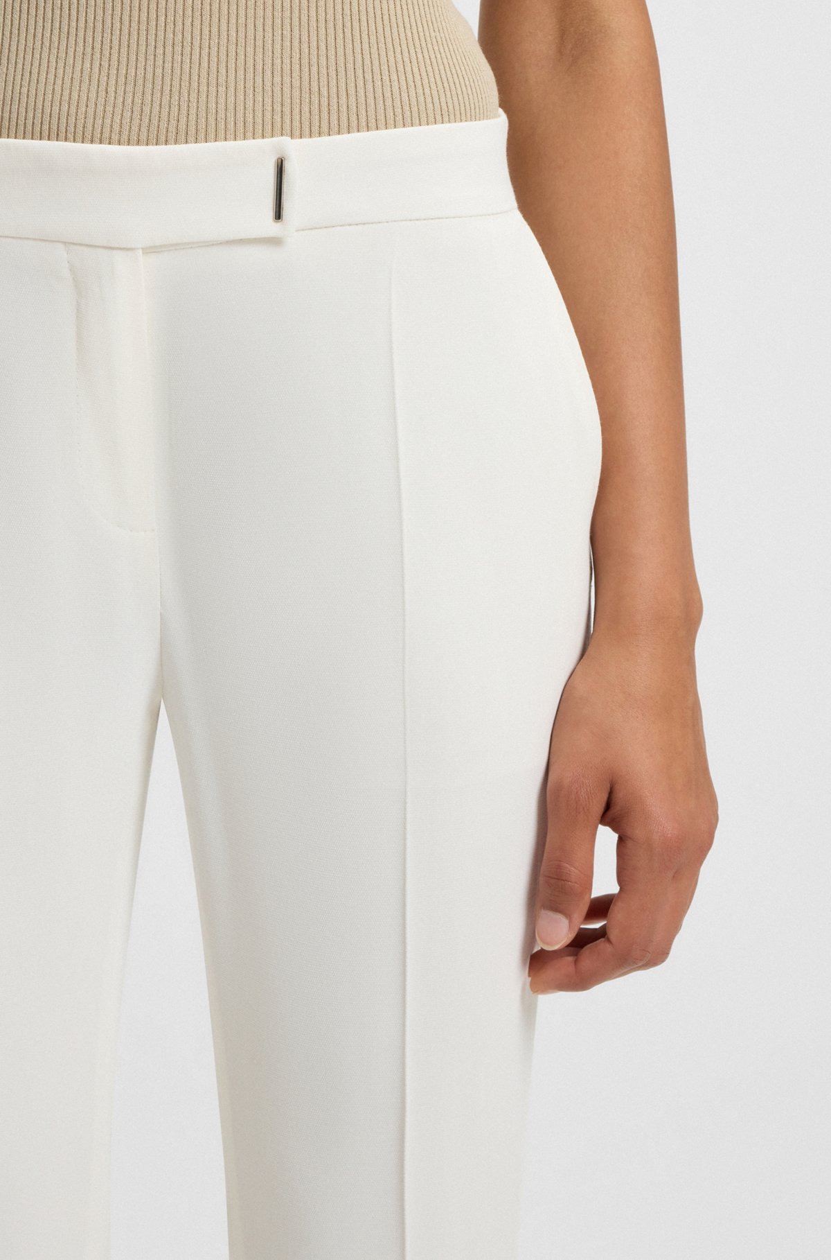 SLIM-FIT TROUSERS WITH SLIT HEMS - 5