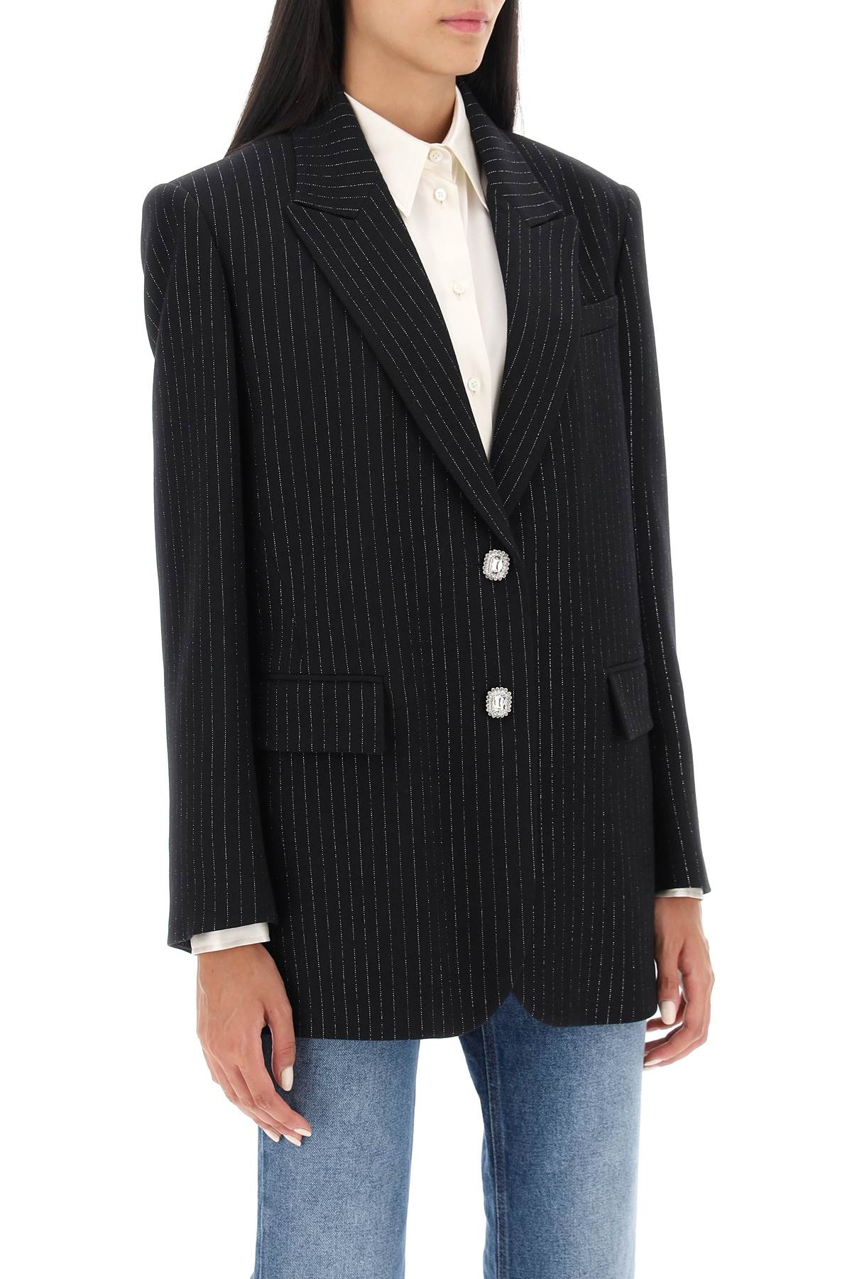 Lurex Pinstriped Jacket - 4