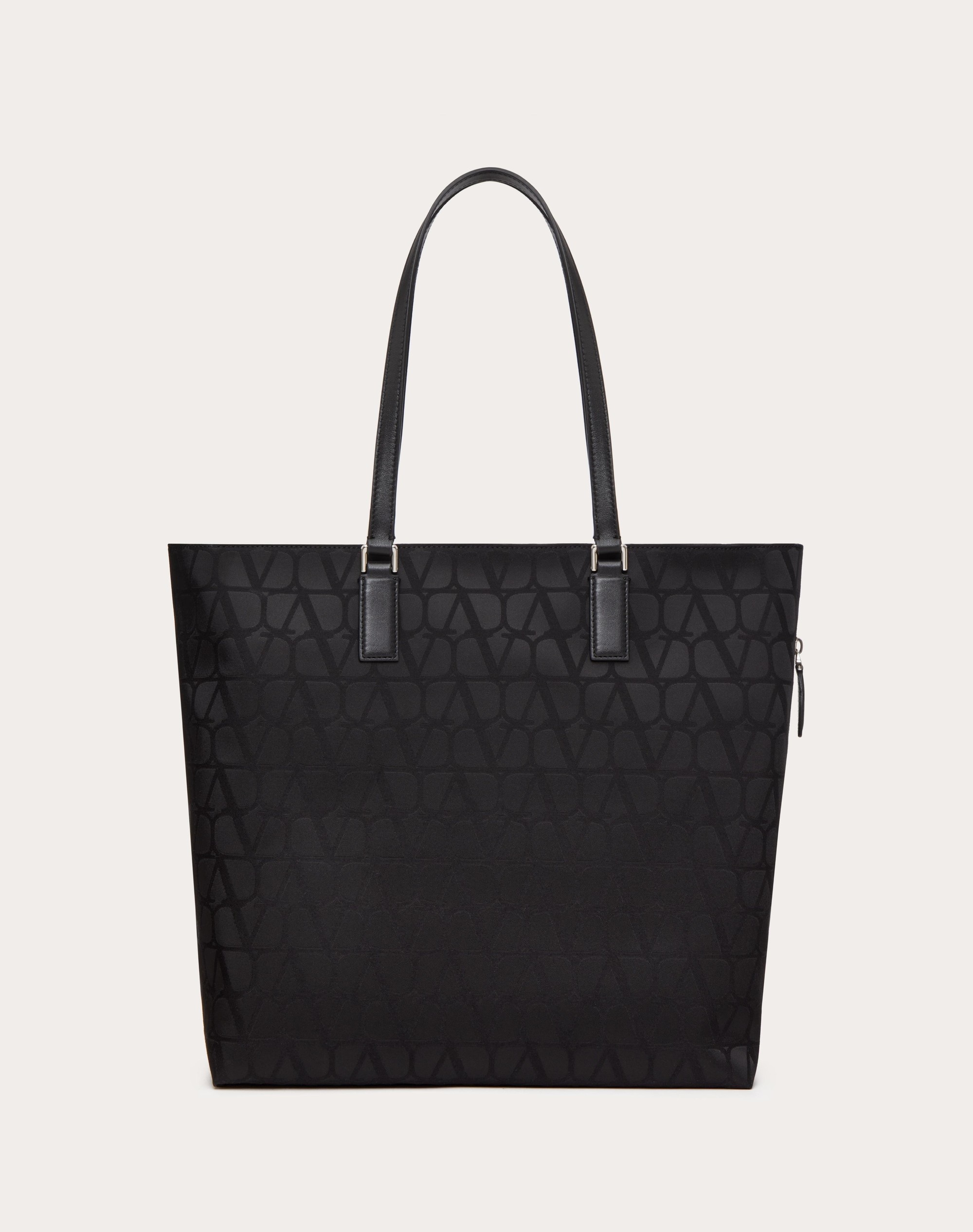 TOILE ICONOGRAPHE SHOPPING BAG IN TECHNICAL FABRIC WITH LEATHER DETAILS - 4