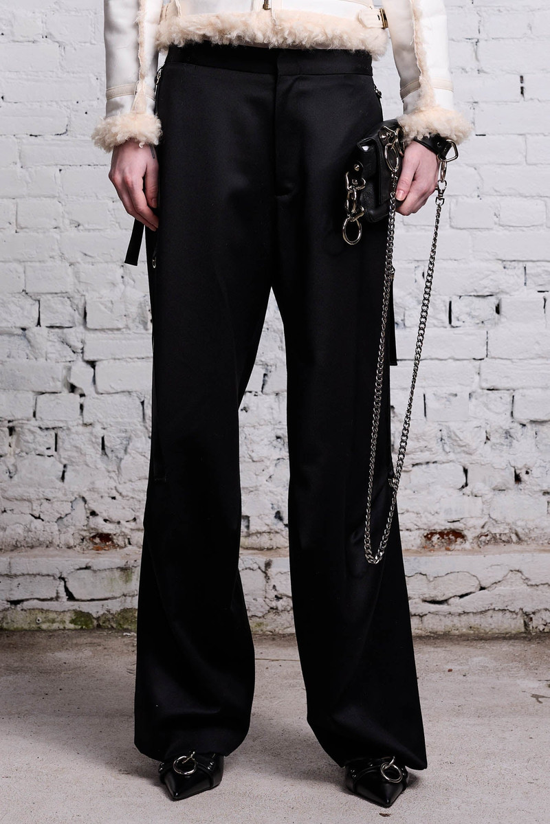 ARTICULATED TUXEDO TROUSER - BLACK 4