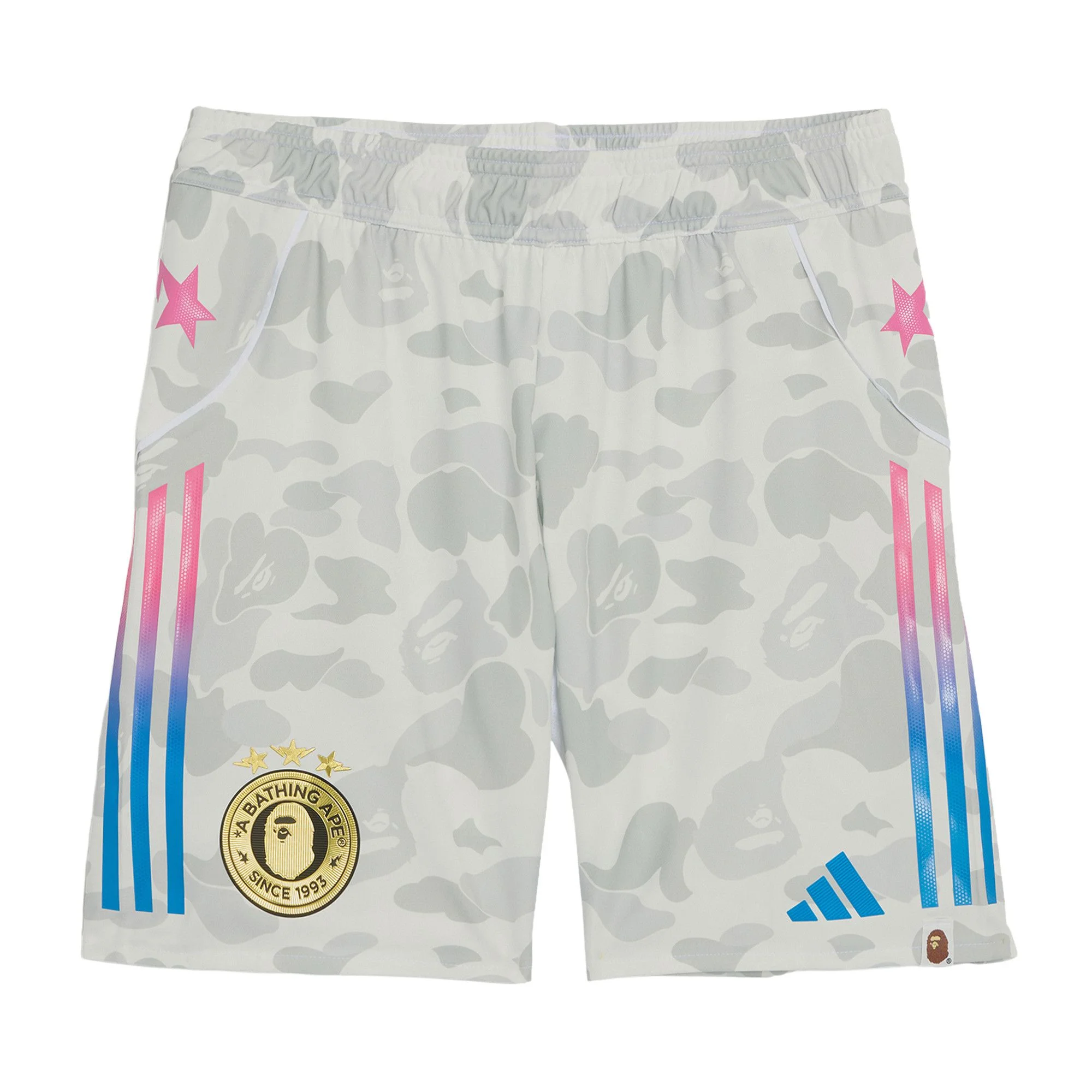 adidas x BAPE Football Shorts 'White' - 1