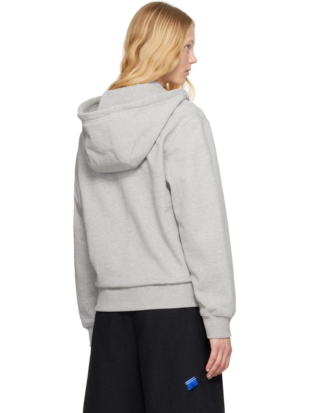 Gray Sig; TRS Tag 01 Zip-Up Hoodie - 3