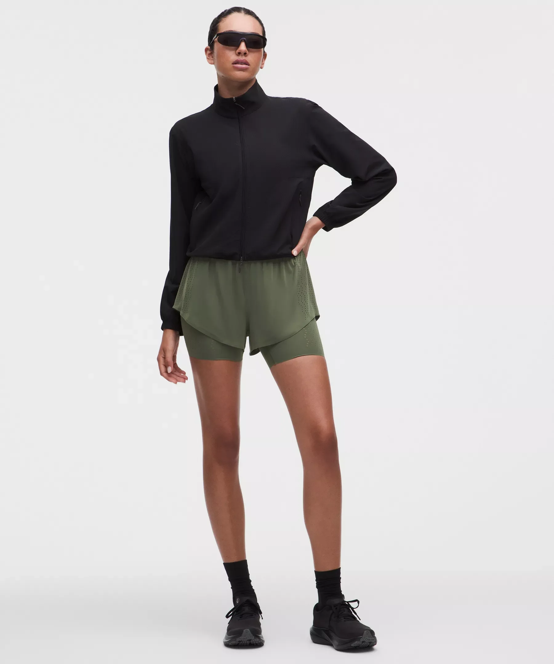 Sleek Perforated 2-in-1 High-Rise Short - 1