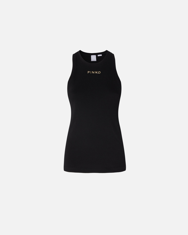 RIBBED TOP WITH LOGO 1