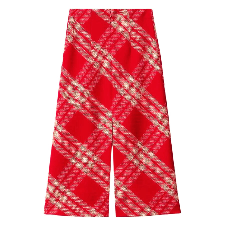 Burberry Check Wool Skirt - 6