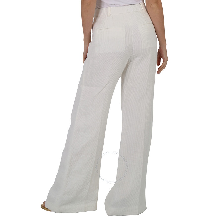 Chloe Ladies Iconic Milk Wide-Leg Pants, Brand Size 40 (US Size 8) - 5