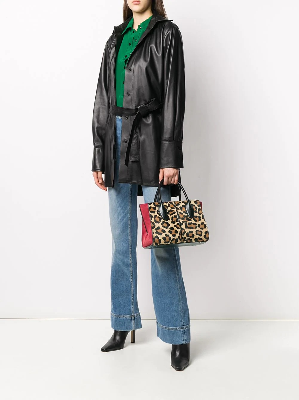 Lee leopard-print tote - 2