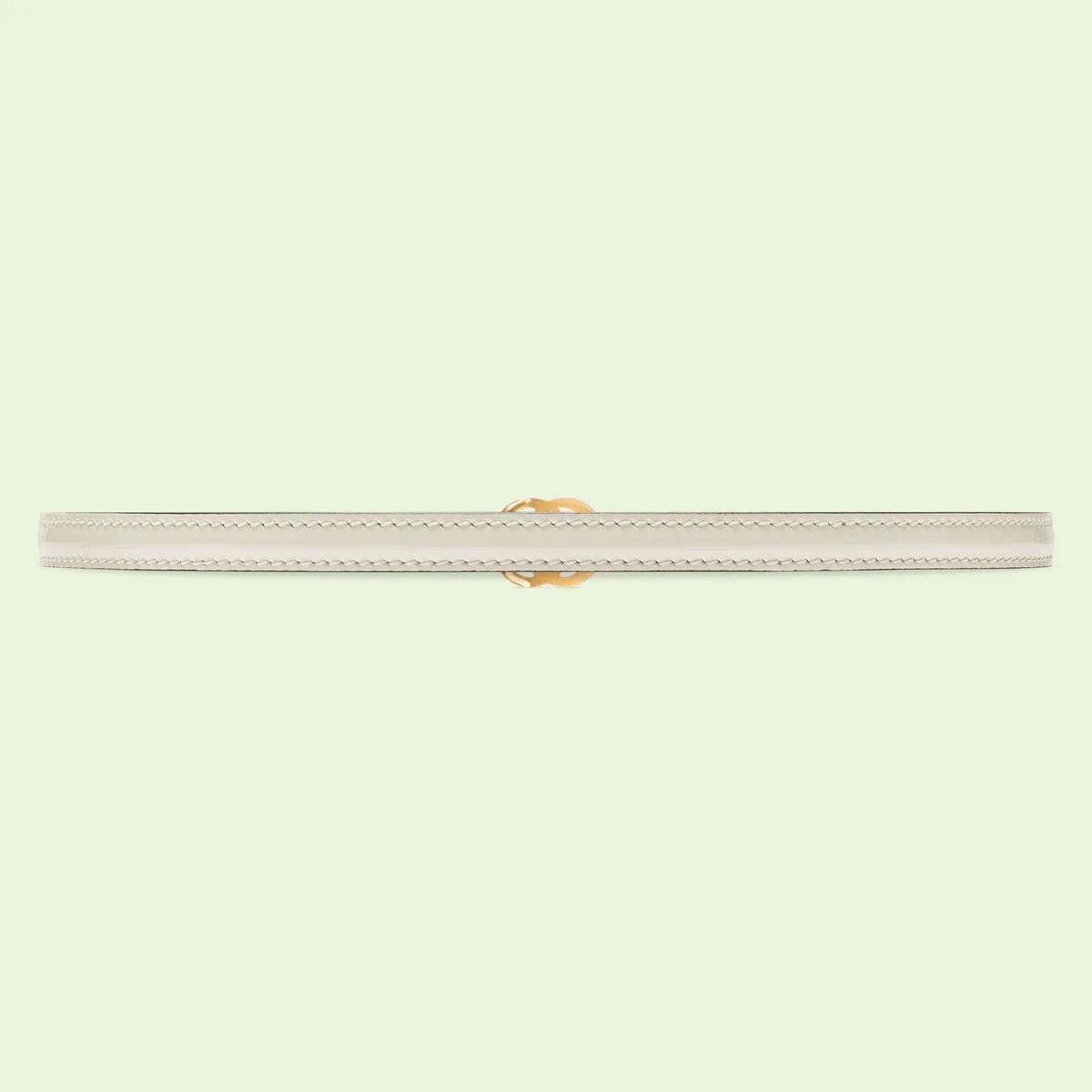 Thin patent Double G belt - 4