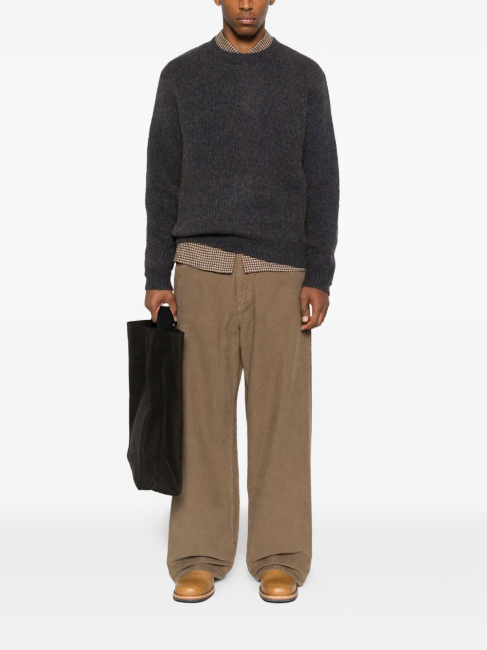 corduroy wide-leg jeans - 2