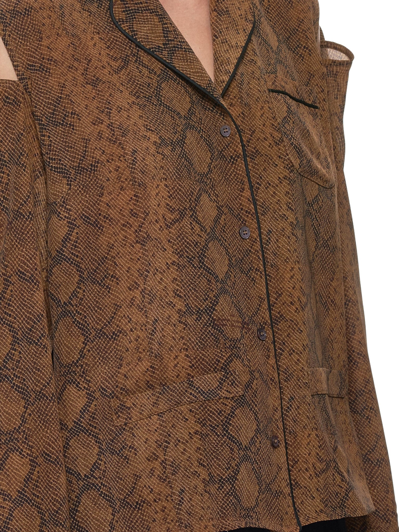 Split Shoulder Blouse - 4