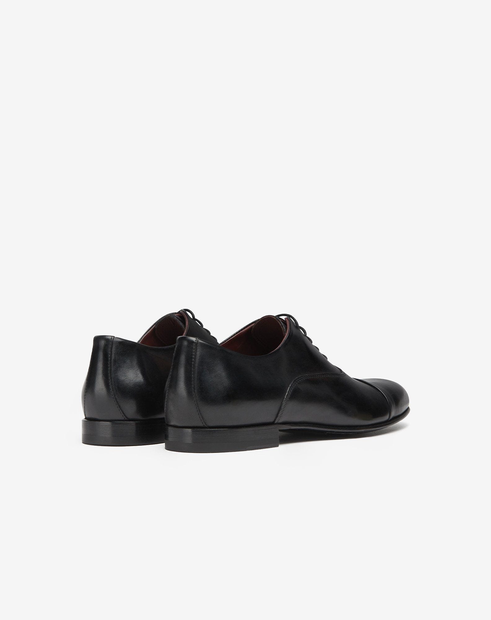 Black leather Oxford shoe - 3