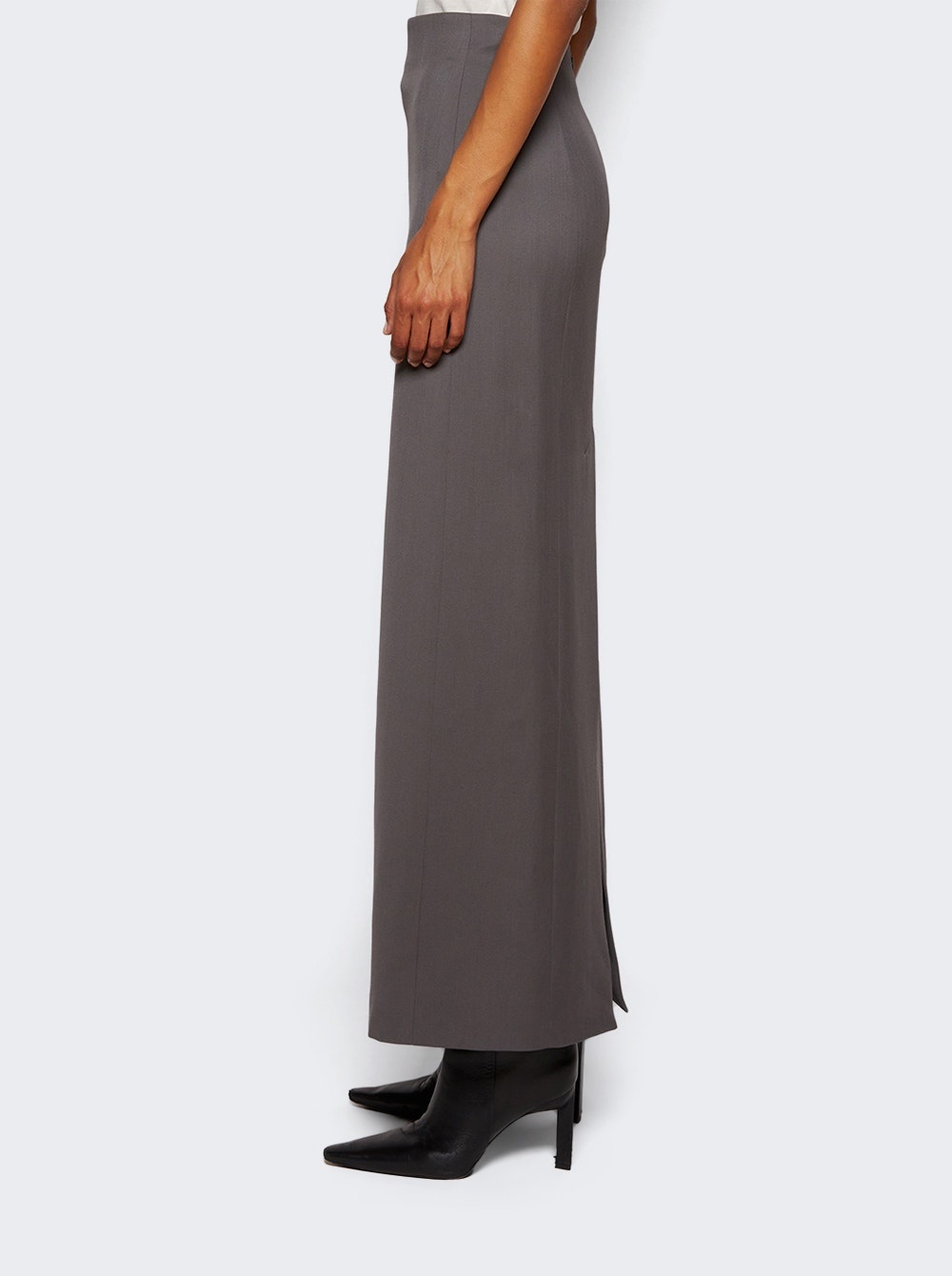 Column Maxi Skirt Slate Grey - 4
