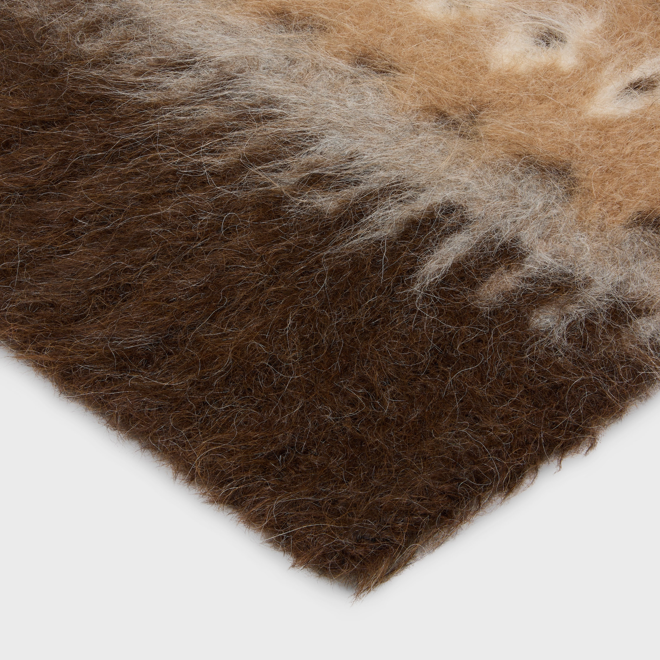 scarf in brushed fair isle alpaca wool - 2