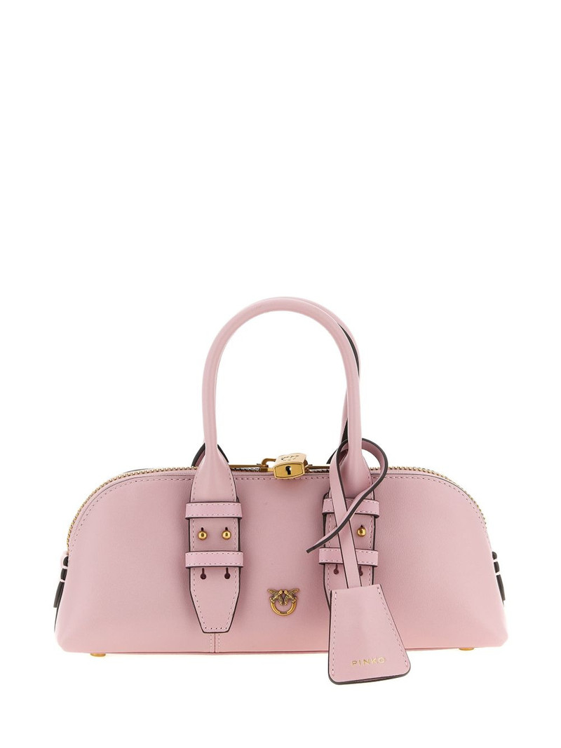 love birds bowling leather handbag 1