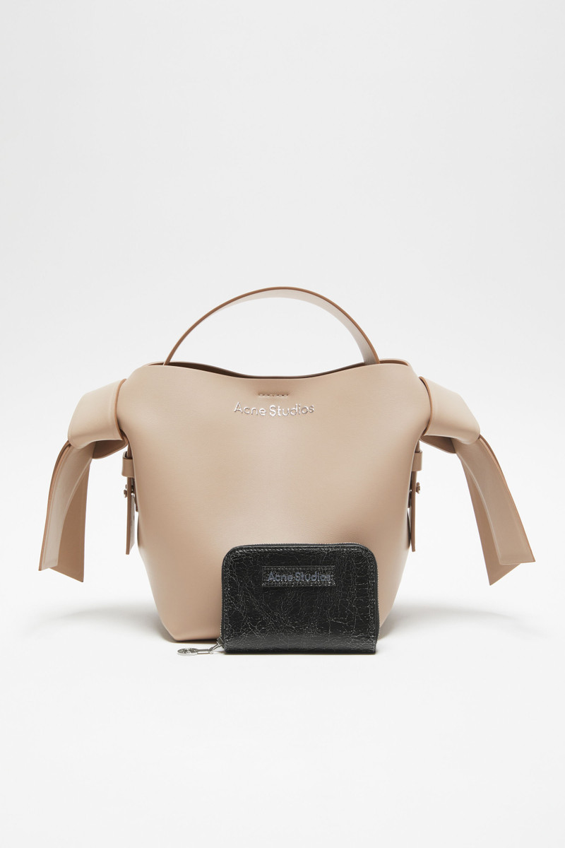 Acne Studios Leather zip wallet - Black outlook