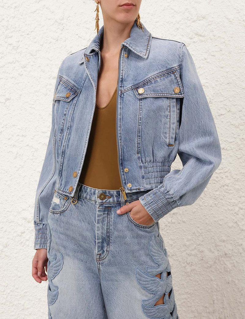 Zimmermann DENIM BOMBER JACKET outlook
