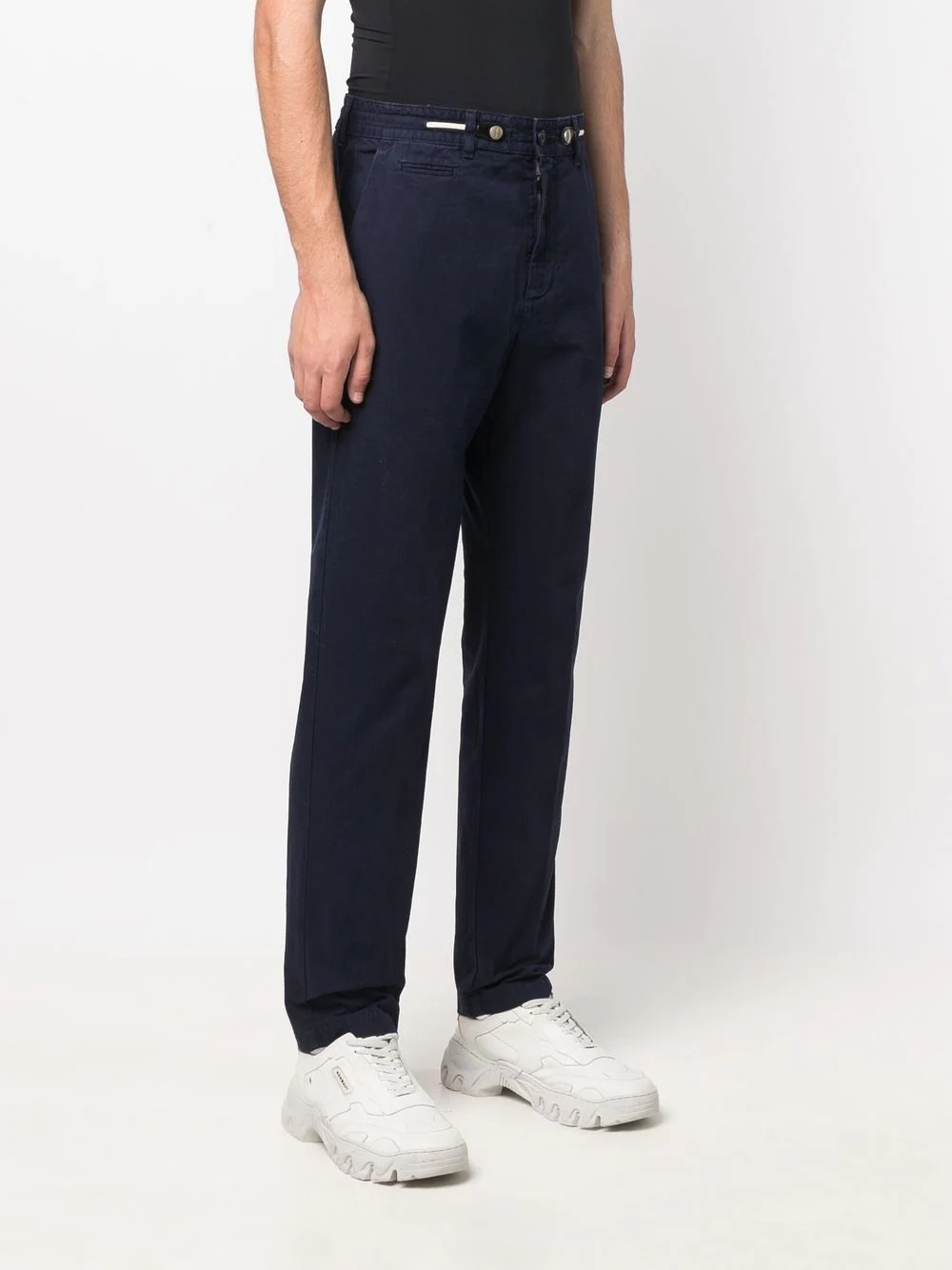 mid-rise straight-leg trousers - 3