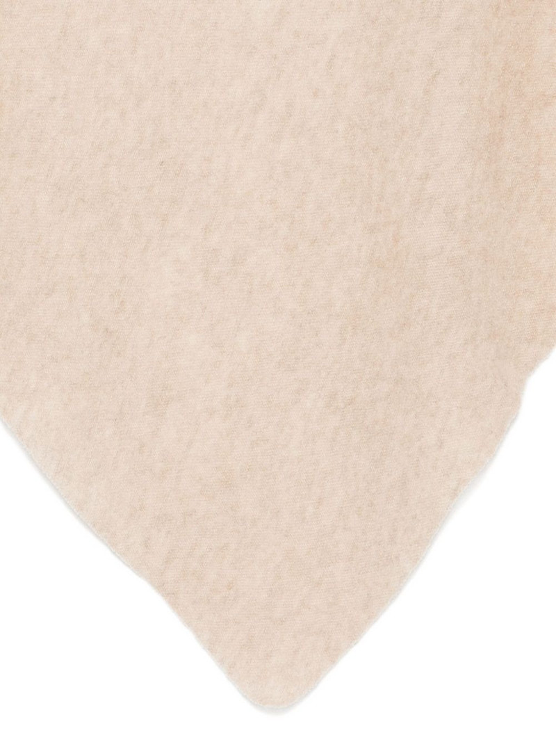 Faliero Sarti Chal Triax raw-edge triangular scarf outlook