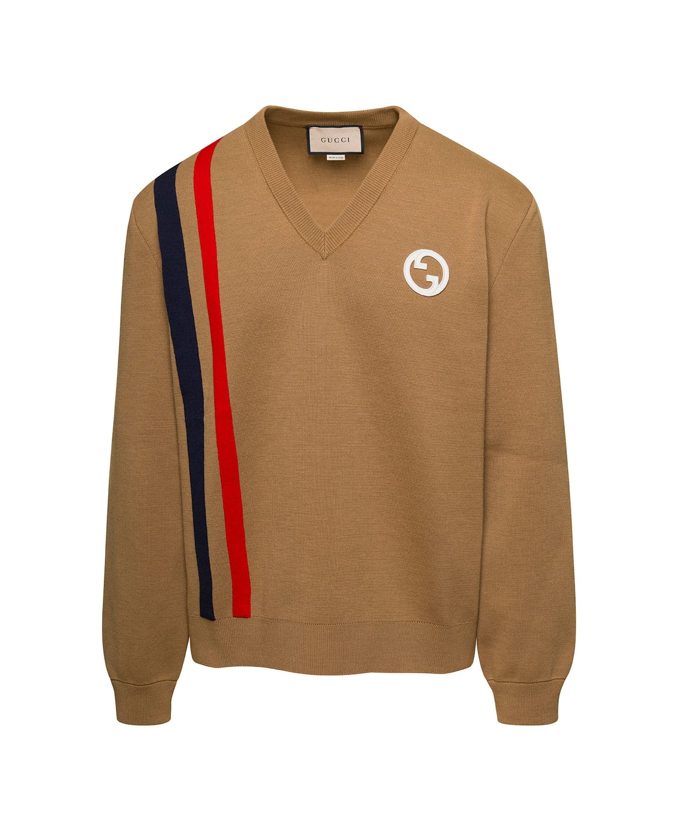 L/s V/neck Wool - 1