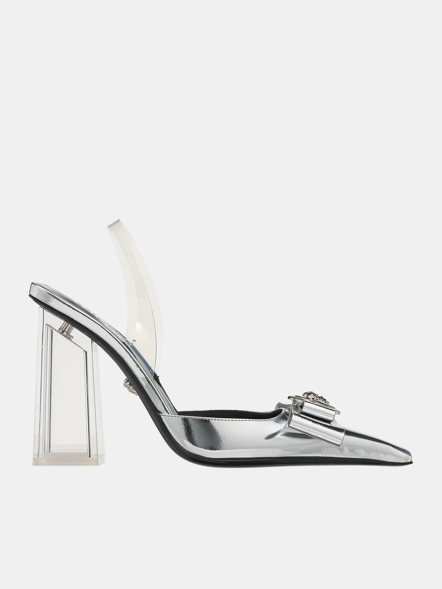 Gianni Ribbon Metallic Pumps - 1