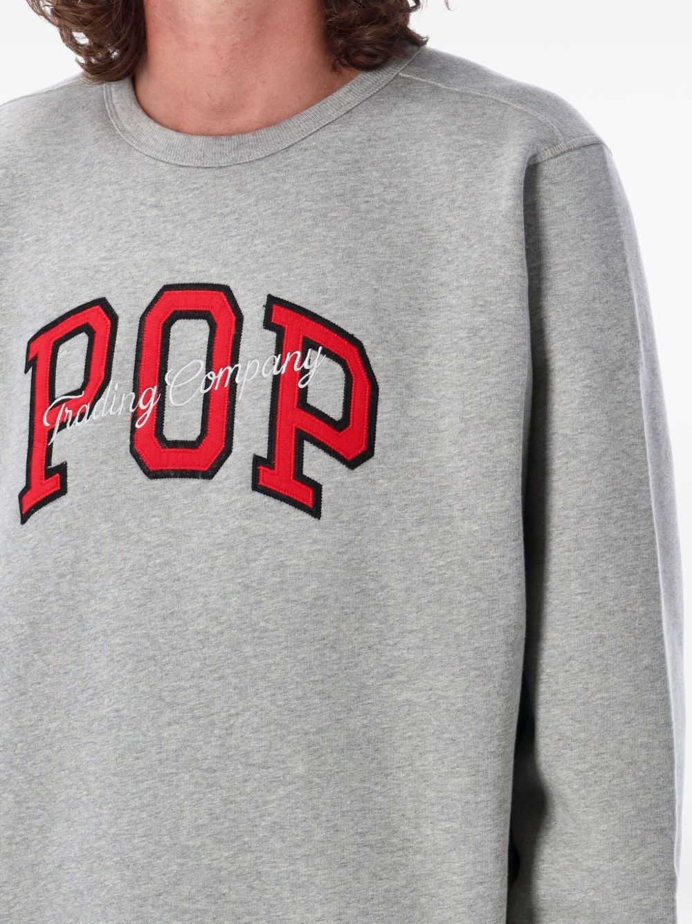logo-embroidered sweatshirt - 3