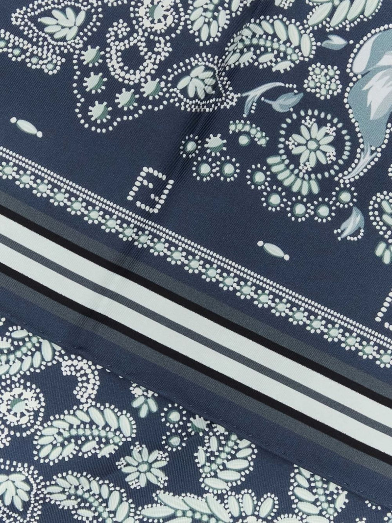 FENDI floral paisley silk scarf outlook