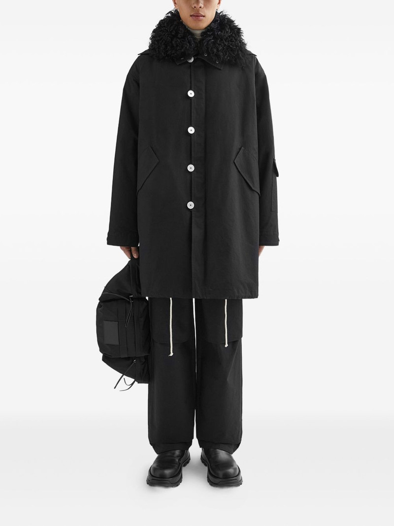 Jil Sander cotton parka coat outlook