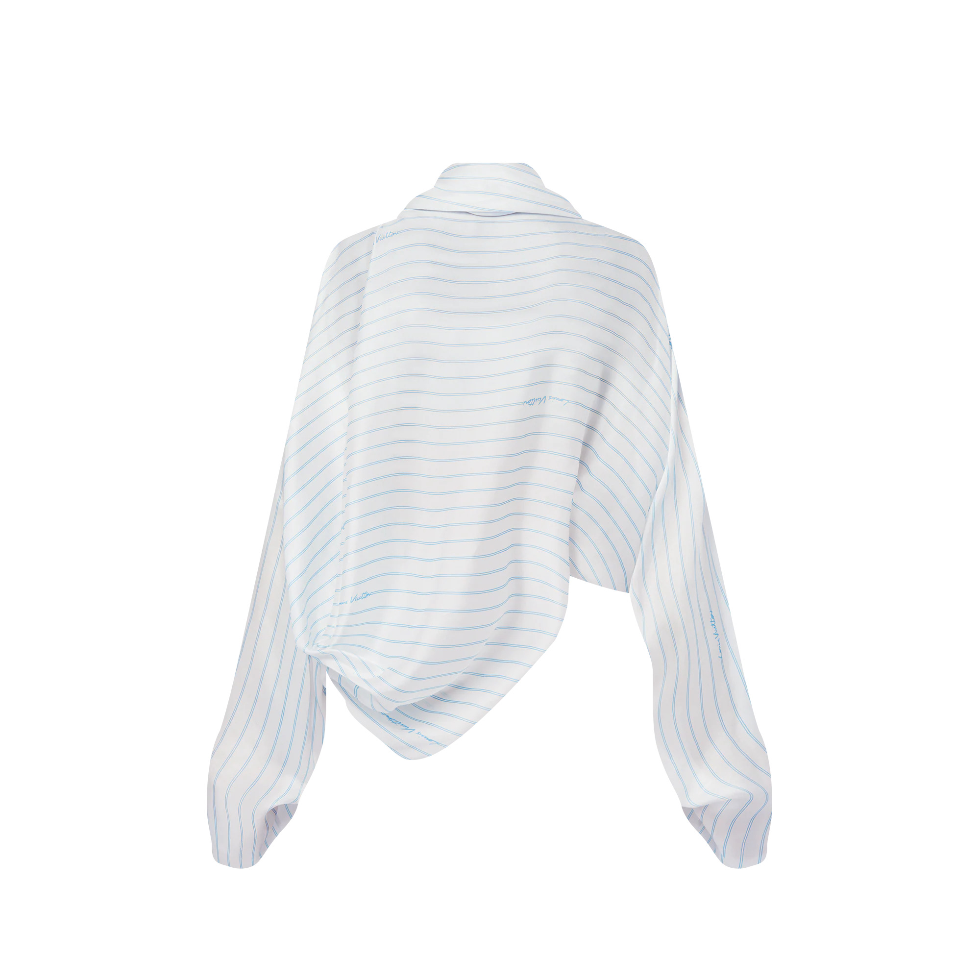 Double Stripe Draped Blouse - 3