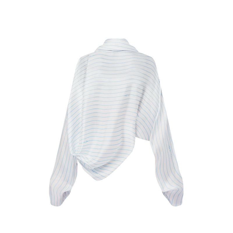Double Stripe Draped Blouse 3
