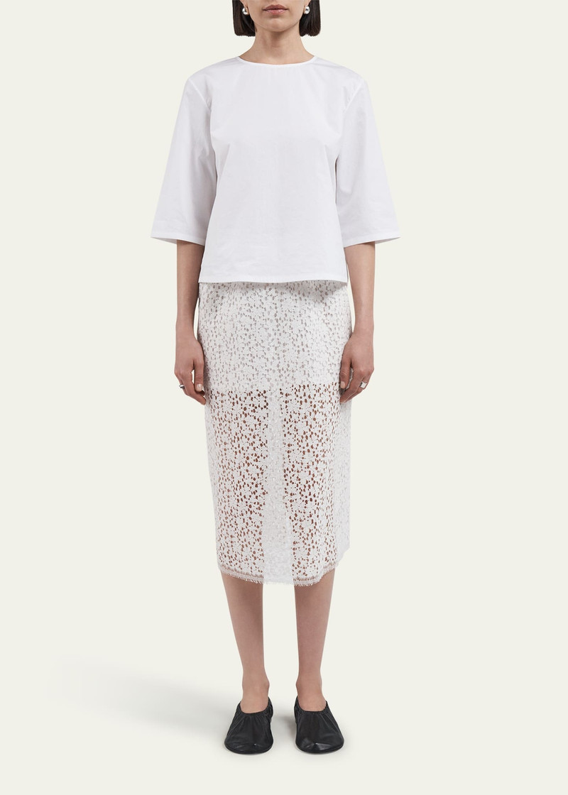 MARIA McMANUS Lace Ruched Skirt outlook