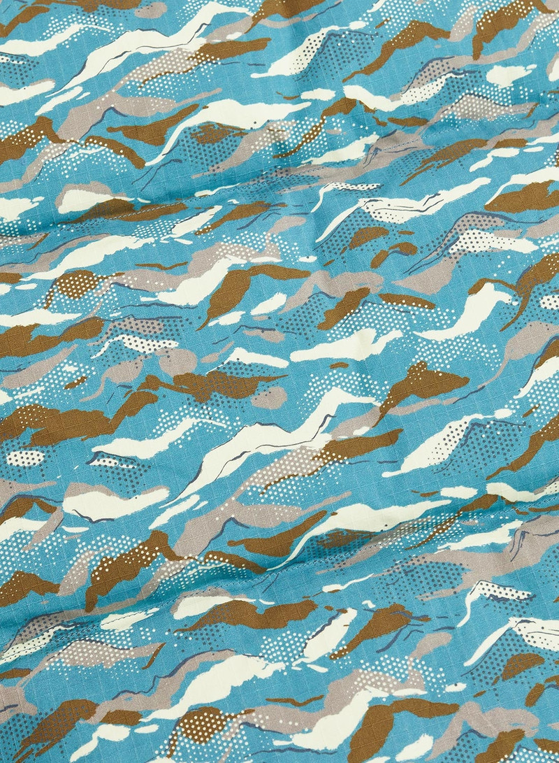 Rocky Mountain Featherbed x Nigel Cabourn Down Vest Mountain Camo in Blue 9