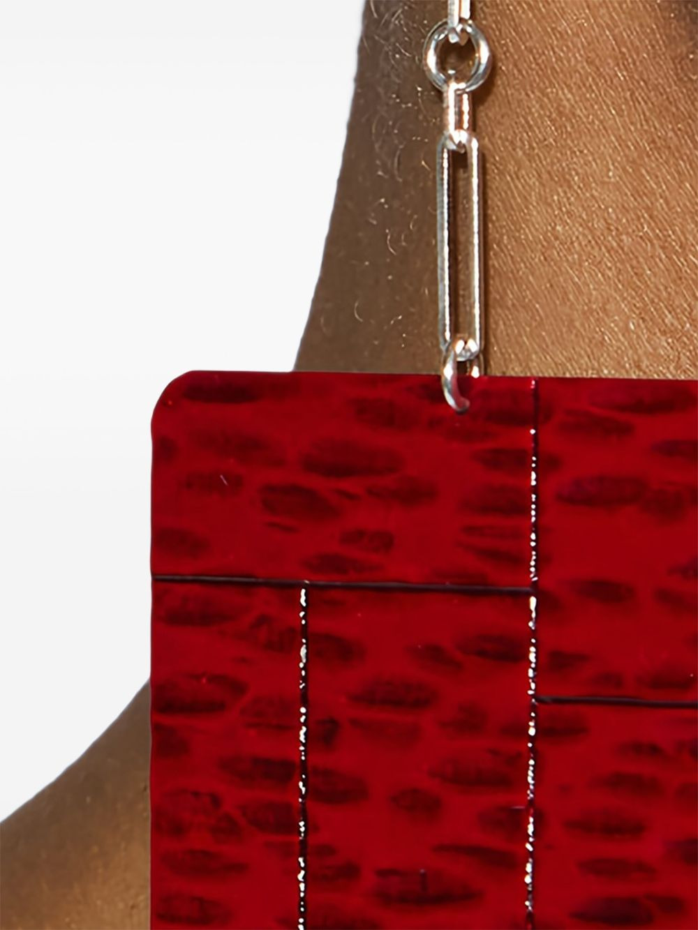 Blacke patterned earrings - 2