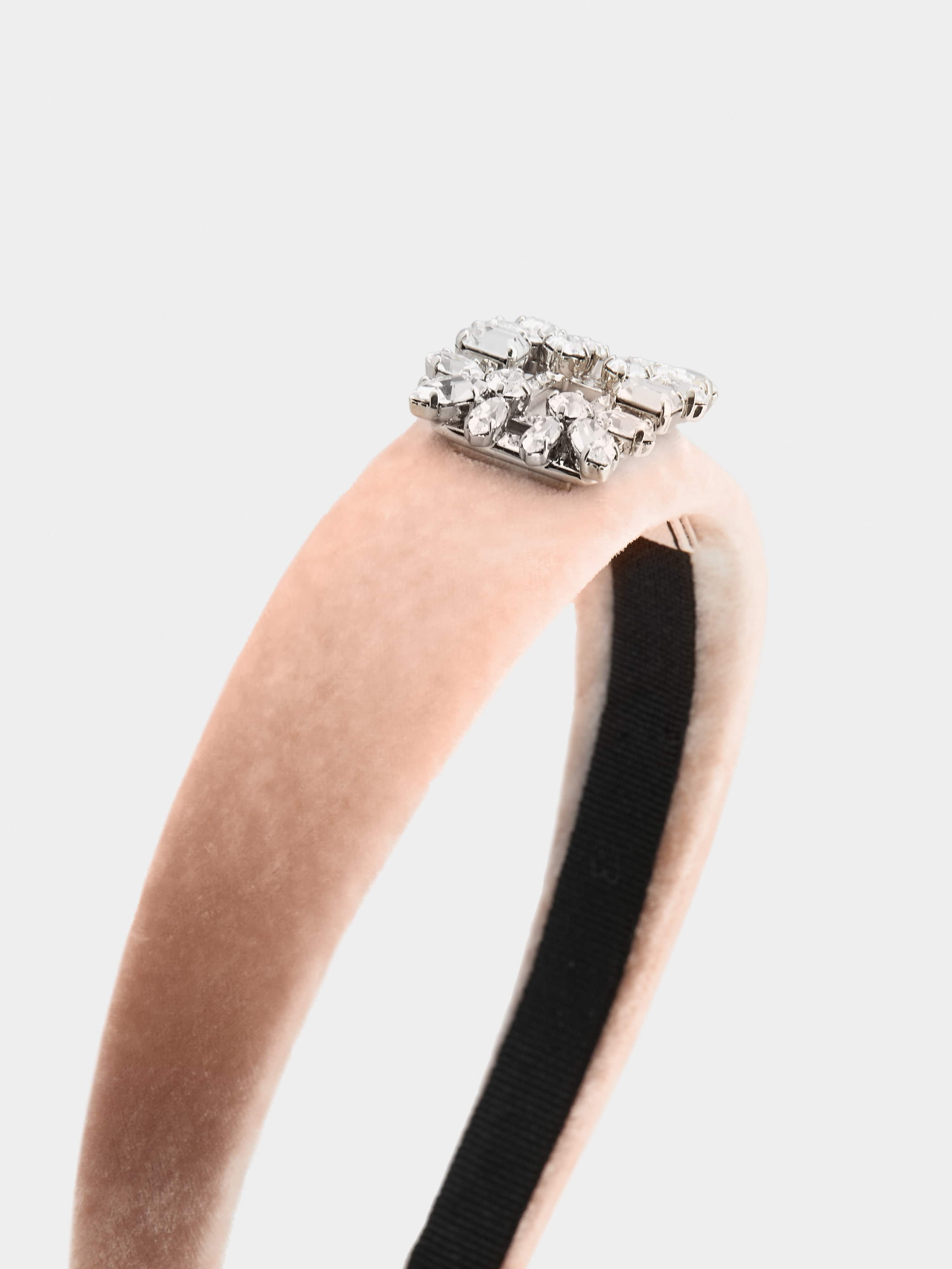 Broche Vivier Buckle Hair Band in Velvet - 2