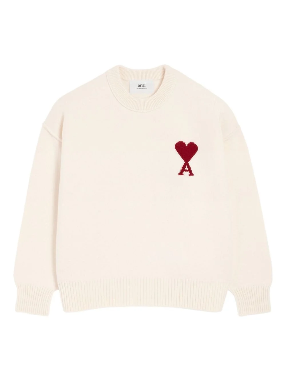 Ami De Coeur crew-neck wool sweater - 1