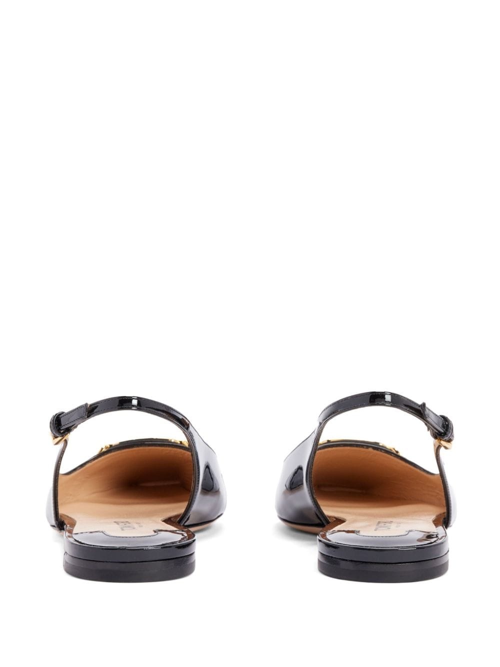 Whitney leather slingback ballerina shoes - 3