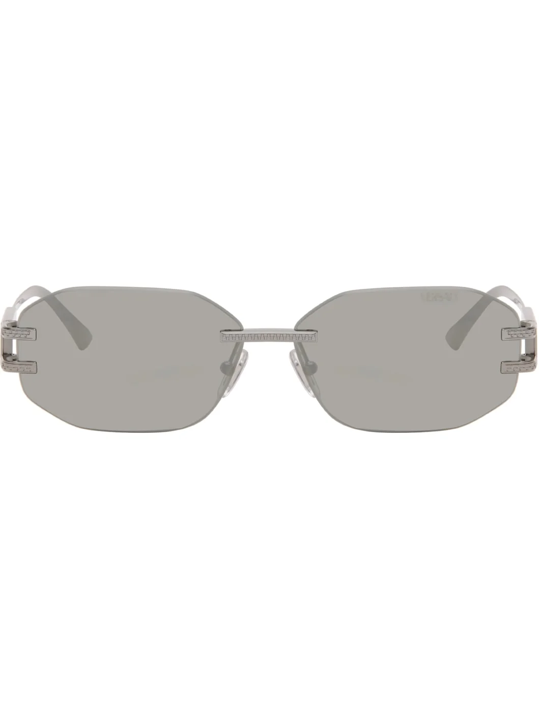 Gunmetal Logo Plaque Sunglasses - 1