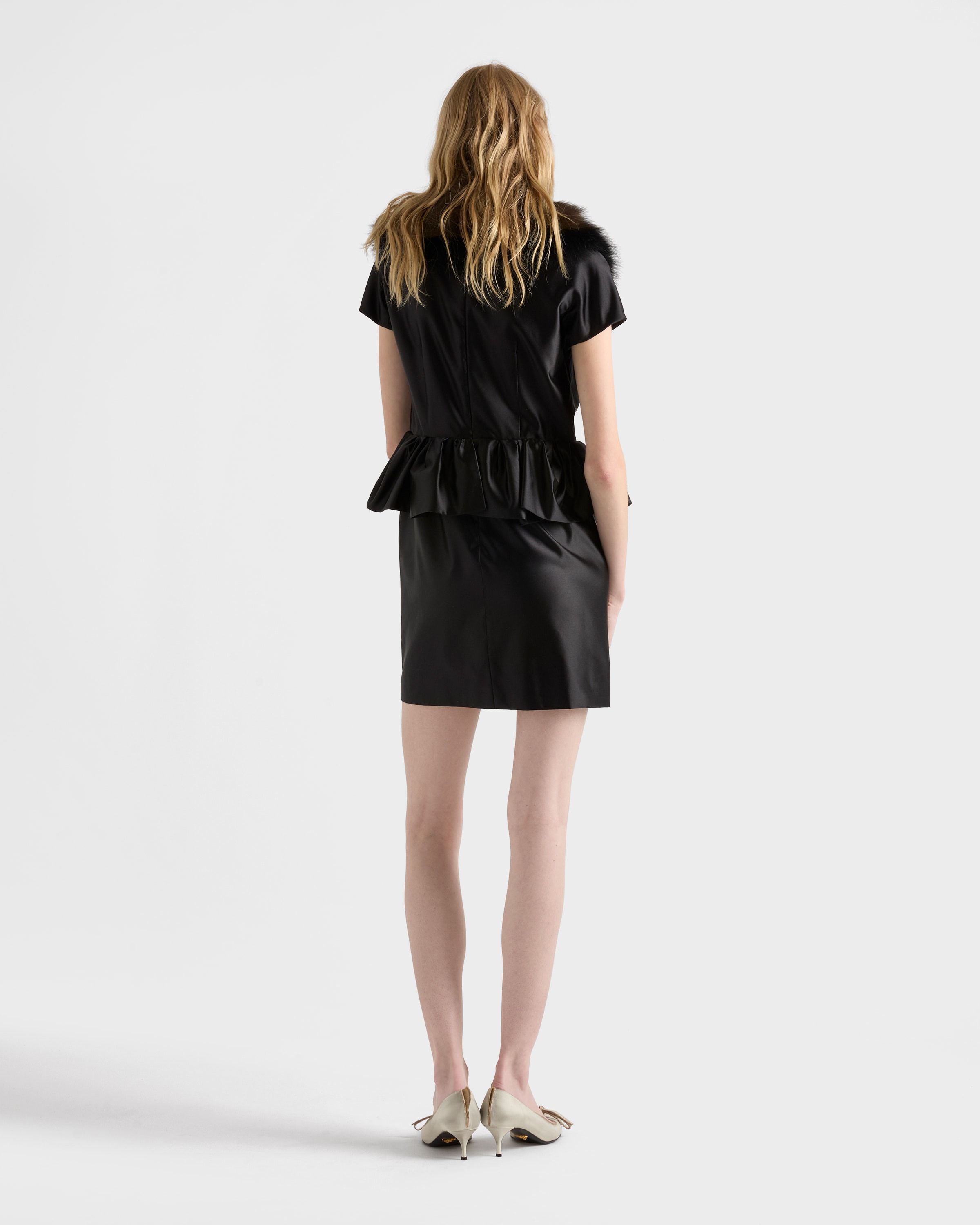 Duchesse silk mini-dress - 5