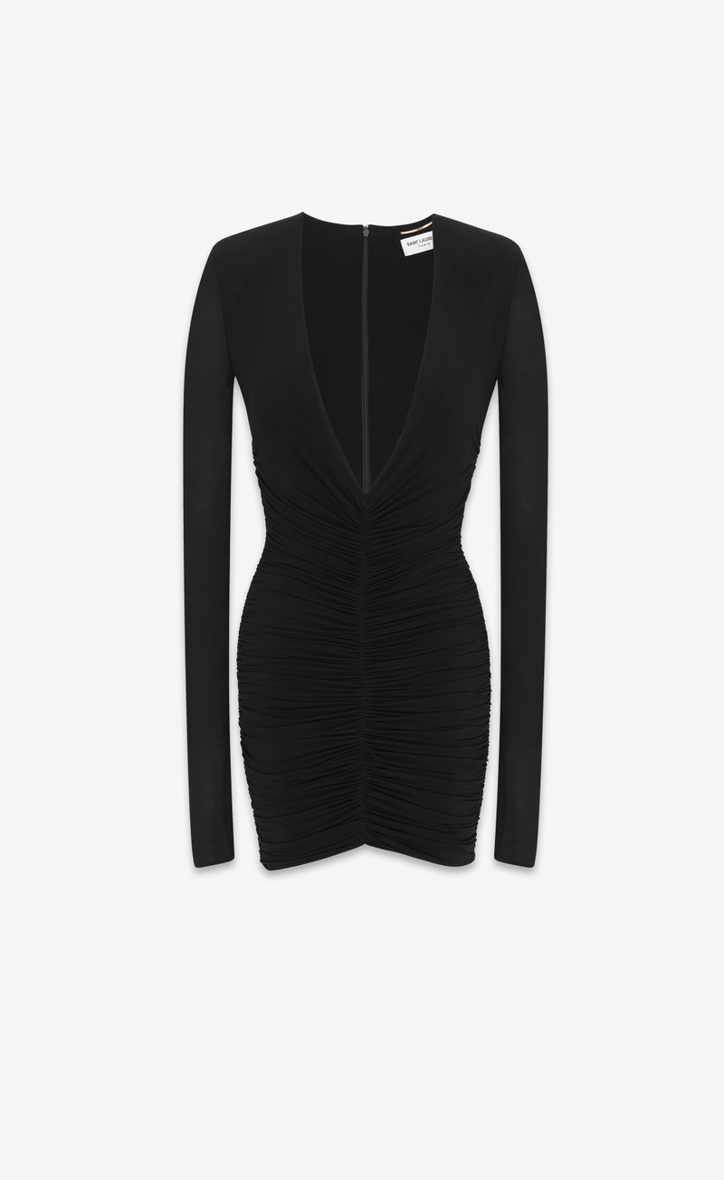 draped dress in jersey 1