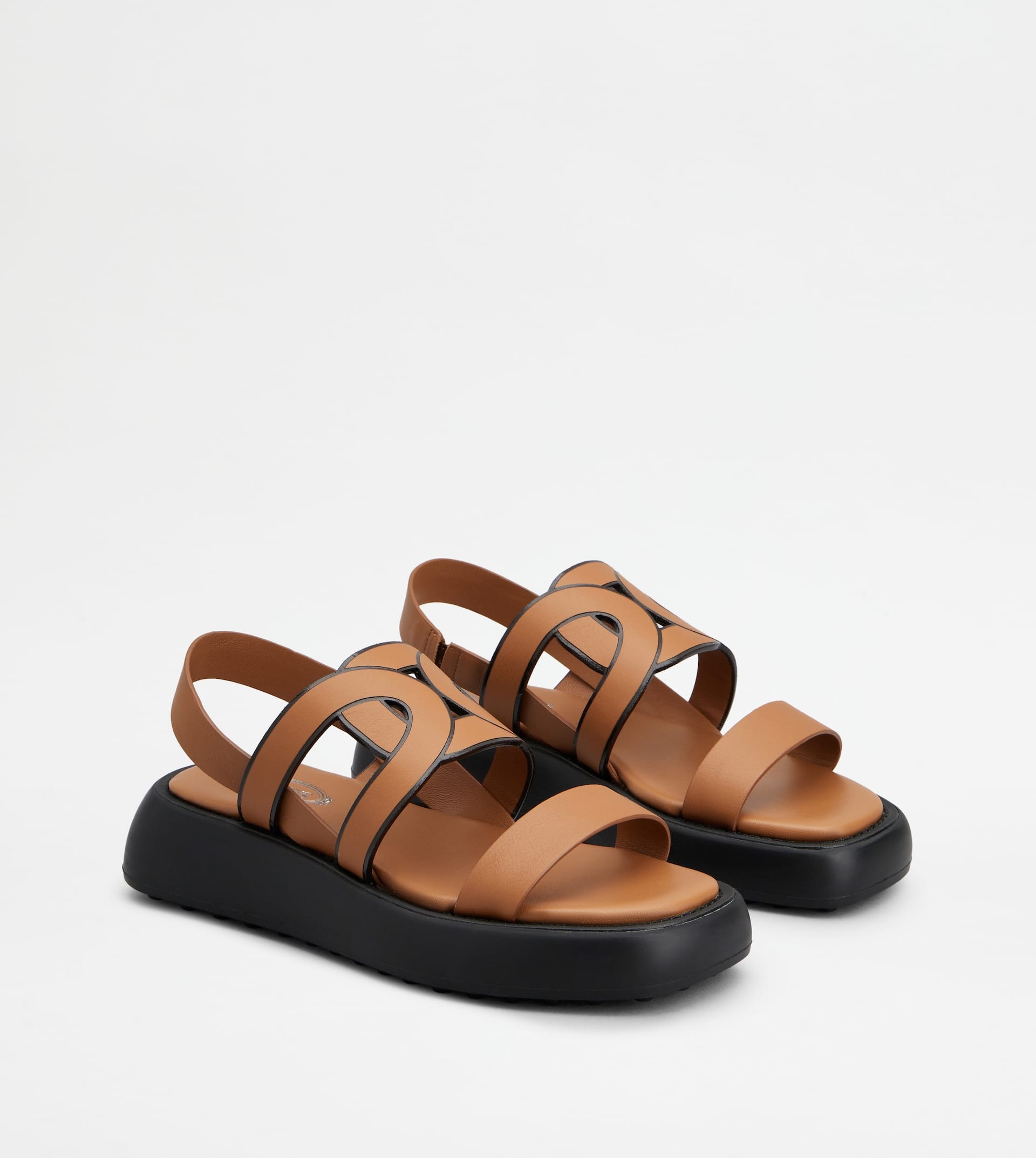 KATE SANDALS IN LEATHER - BROWN - 3