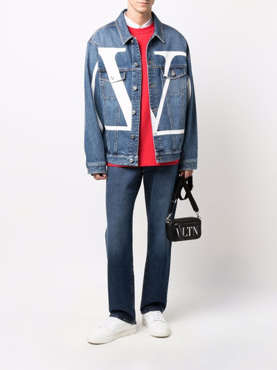 Valentino straight-leg cropped jeans outlook