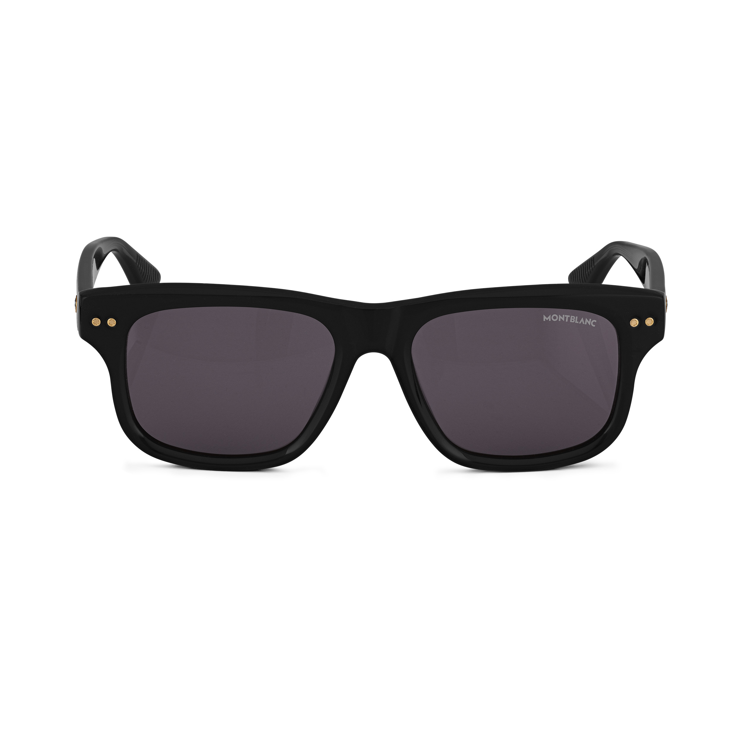 RECTANGULAR SUNGLASSES WITH BLACK-COLORED ACETATE FRAME - 1