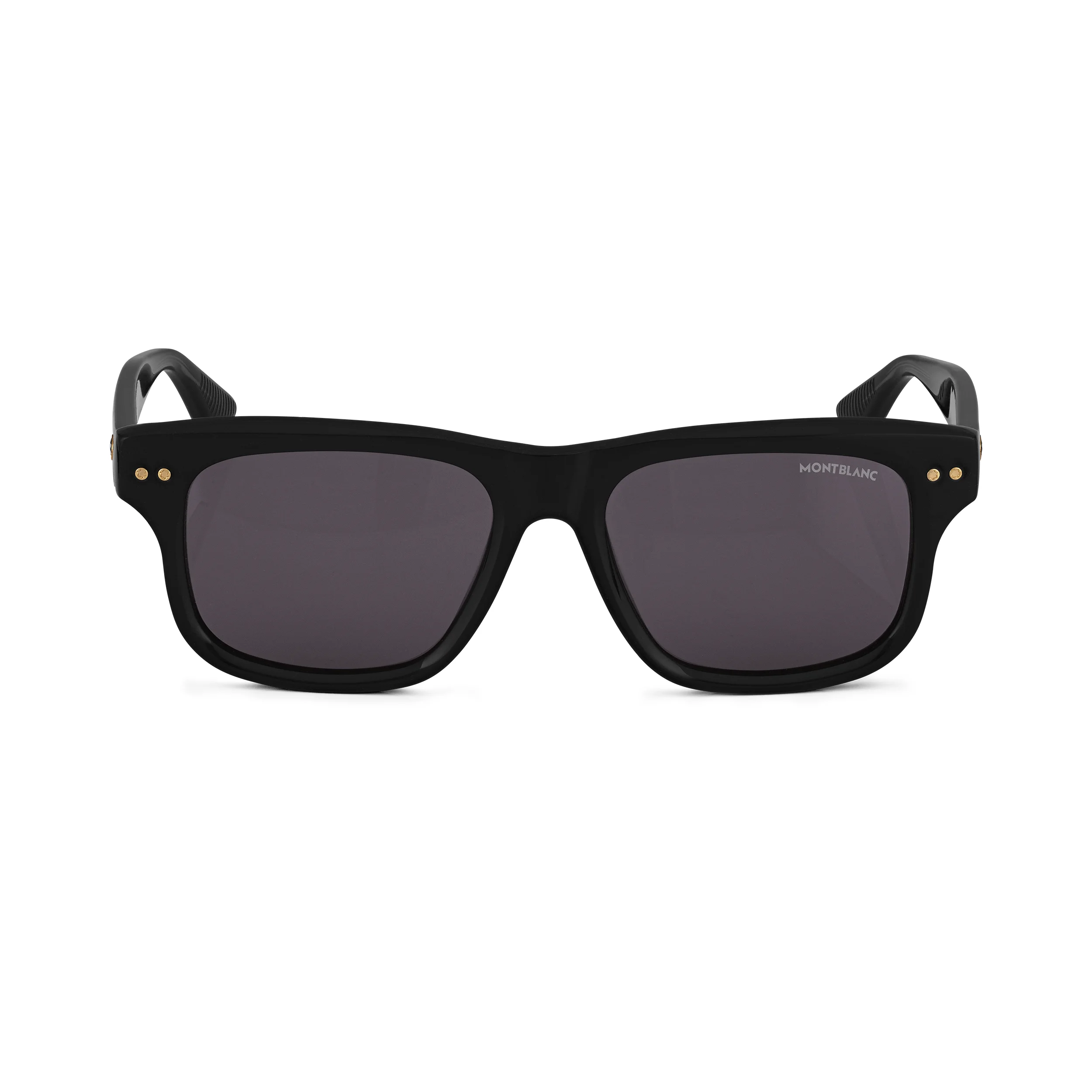 RECTANGULAR SUNGLASSES WITH BLACK-COLORED ACETATE FRAME - 1