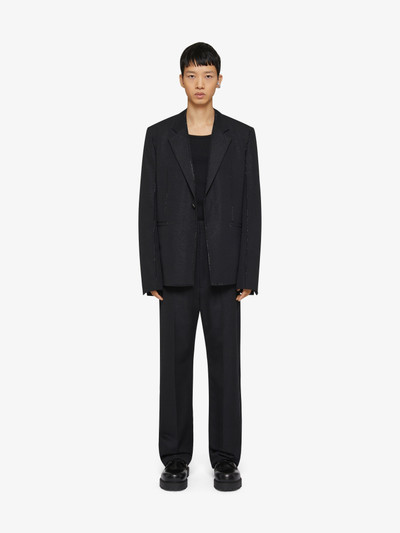 Givenchy TAILORED PANTS IN WOOL AND LUREX WITH RHINESTONES outlook