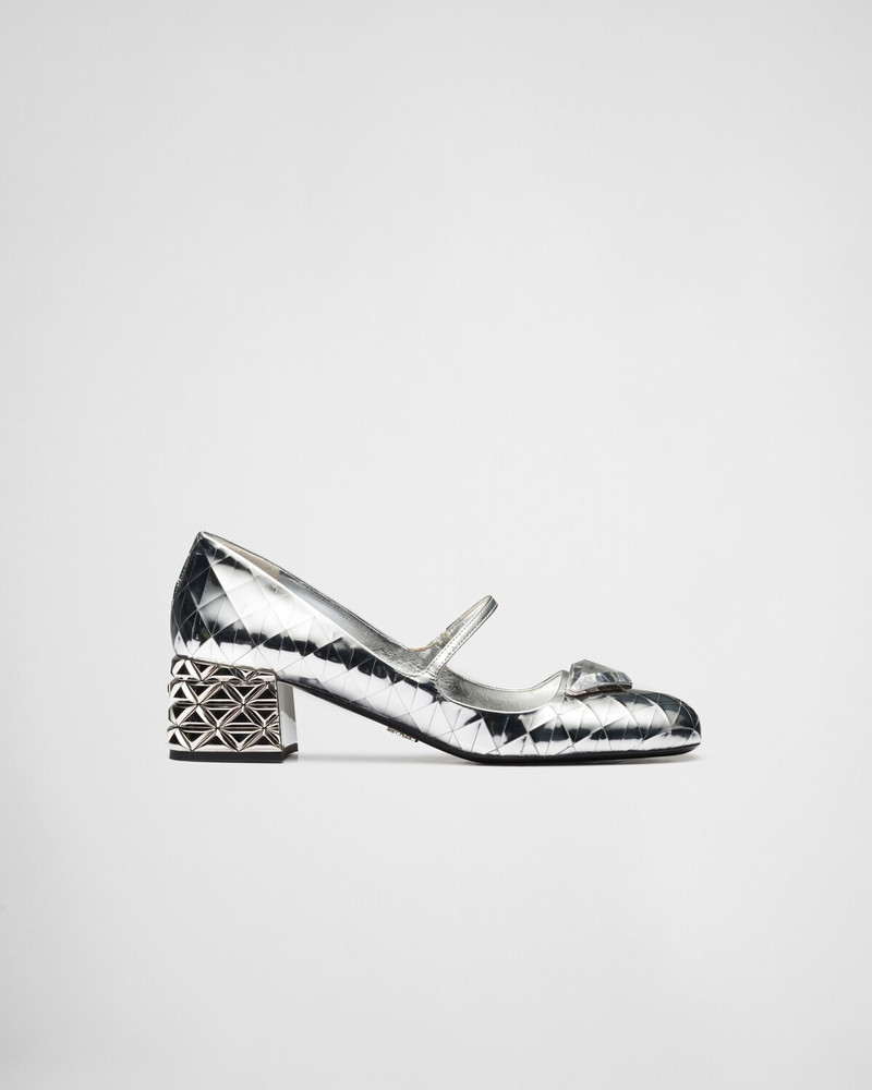 Metallic leather pumps 4