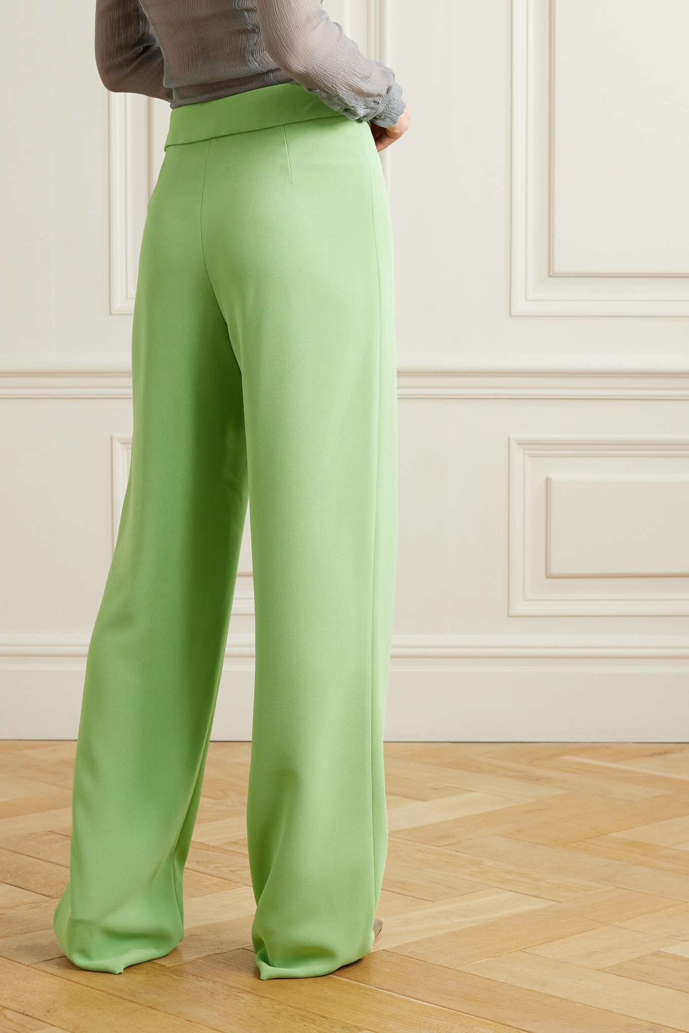 Crepe straight-leg pants - 3