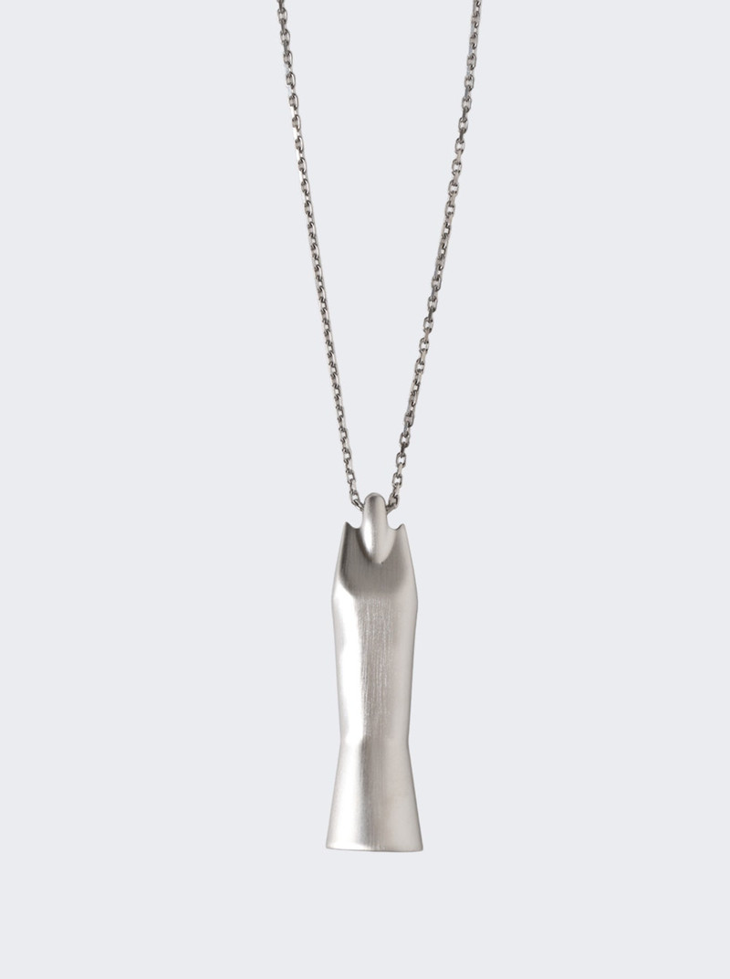 Rick Owens DRKSHDW Mega Sister Charm Necklace Palladium outlook