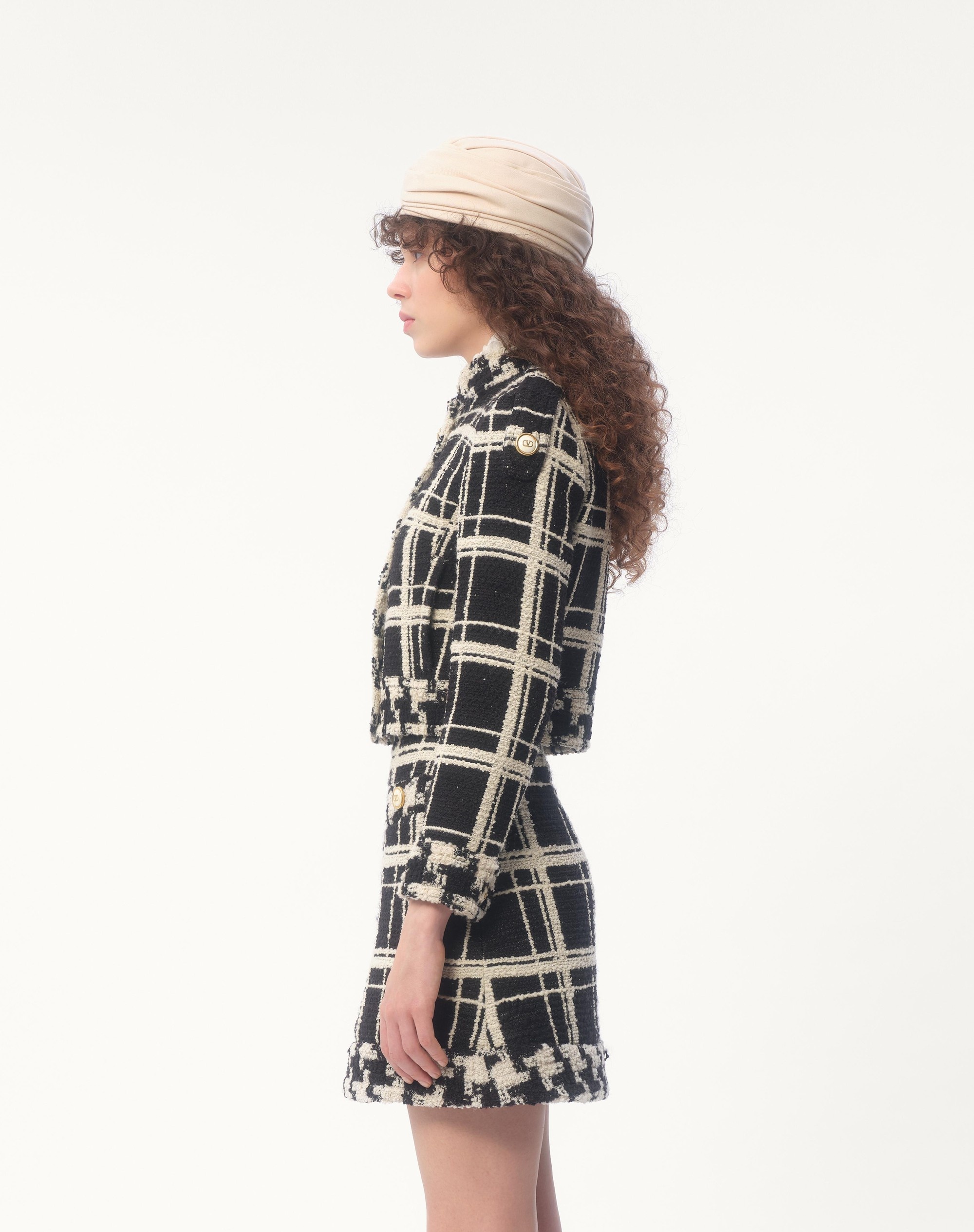 CABAN IN MACRO CHECK TWEED - 7