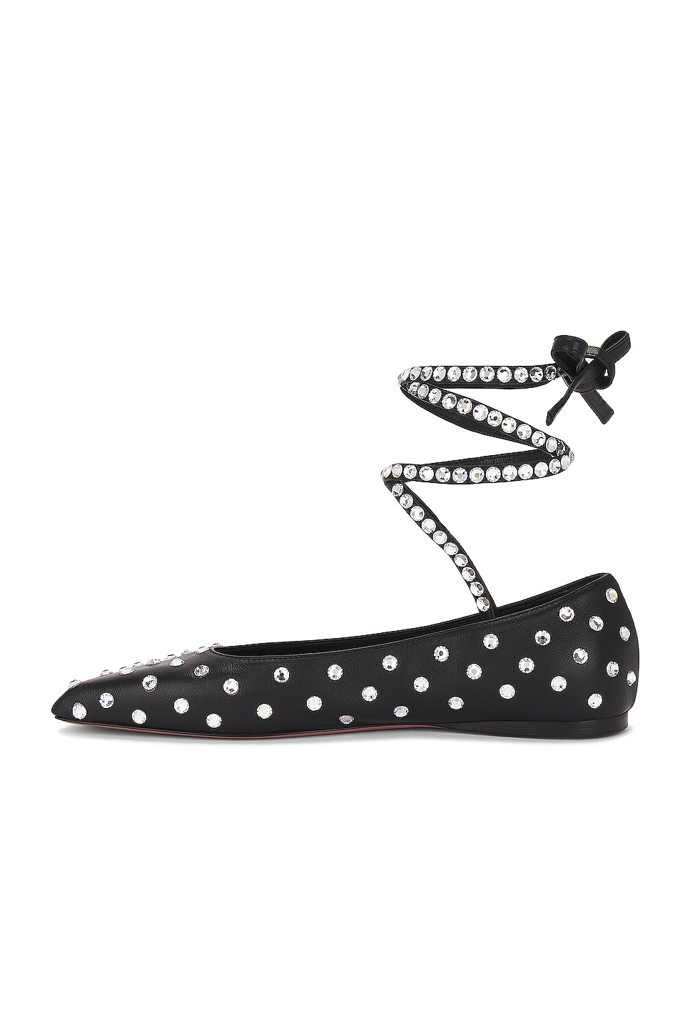 Ane Crystal Lace Up Flat - 5